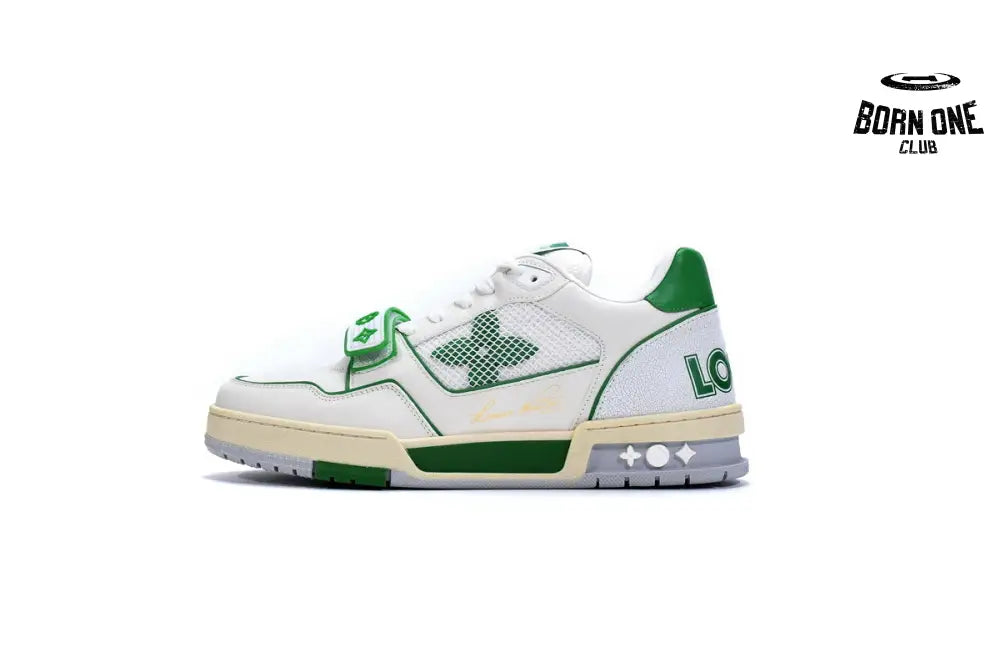 Louis Vuitton Trainer Green Mesh 1A98UX