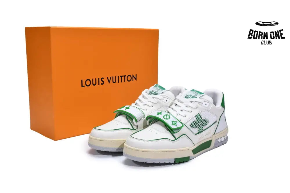 Louis Vuitton Trainer Green Mesh 1A98UX