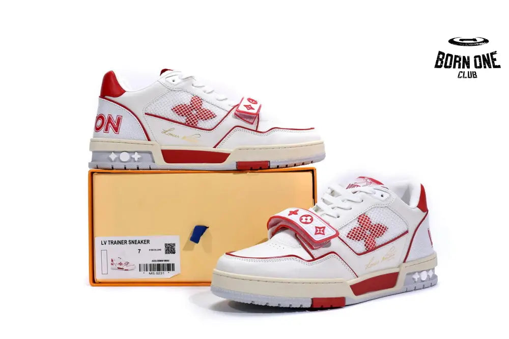 Louis Vuitton Trainer Red Mesh 1A98VI