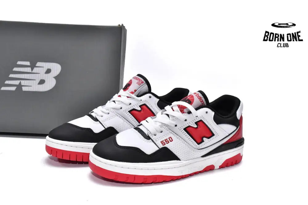 New Balance 550 White Red Black BB550HR1