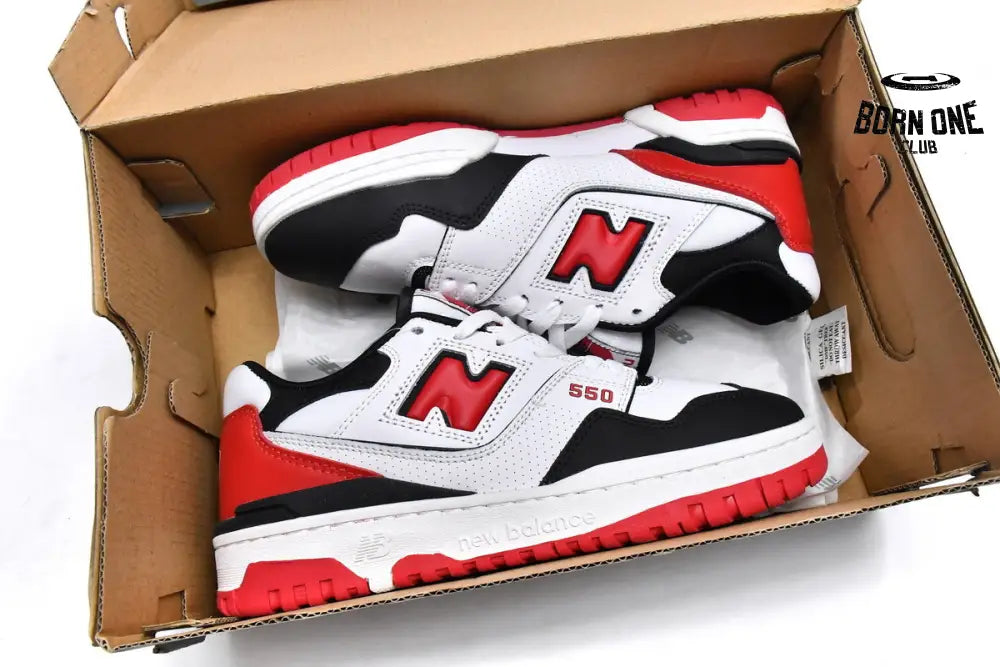 New Balance 550 White Red Black BB550HR1
