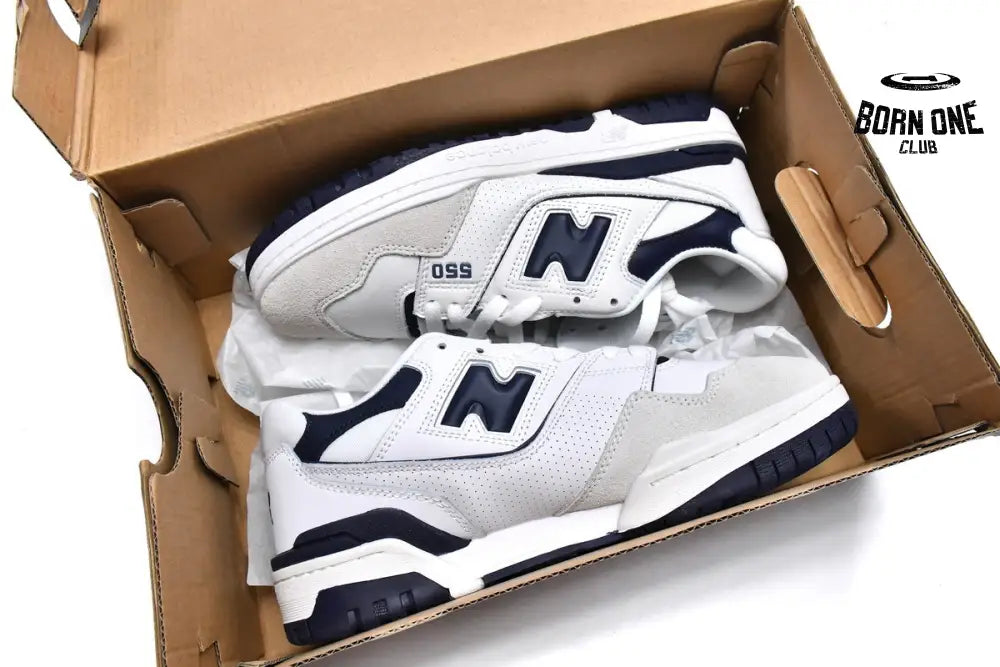 New Balance 550 Aime Leon Dore White Navy BB550ALF
