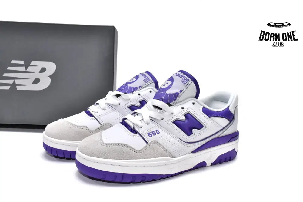 New Balance 550 White Purple BB550WR1