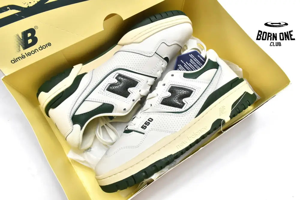 New Balance 550 Aime Leon Dore White Green BB550ALD