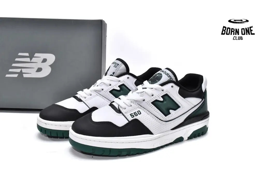 New Balance 550 White Green Black BB550LE1