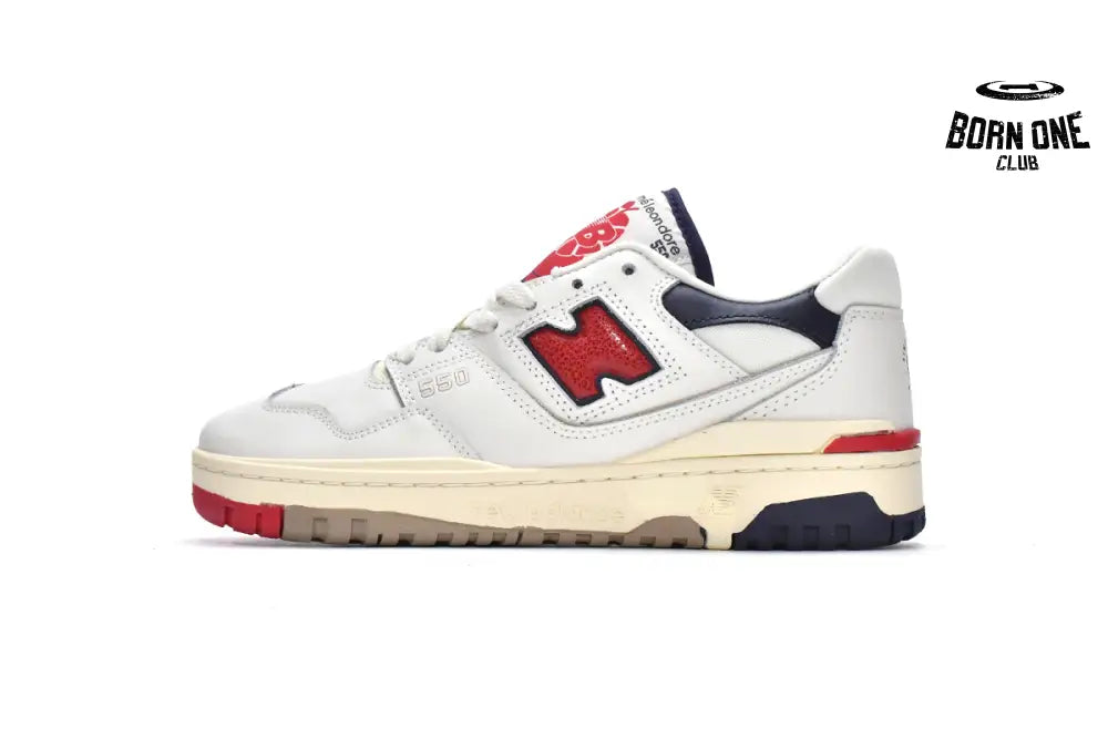 New Balance 550 Aime Leon Dore White Navy Red BB550A3