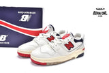 New Balance 550 Aime Leon Dore White Navy Red BB550A3