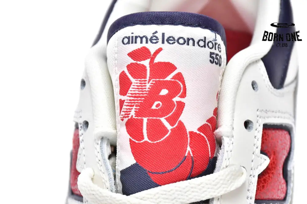 New Balance 550 Aime Leon Dore White Navy Red BB550A3