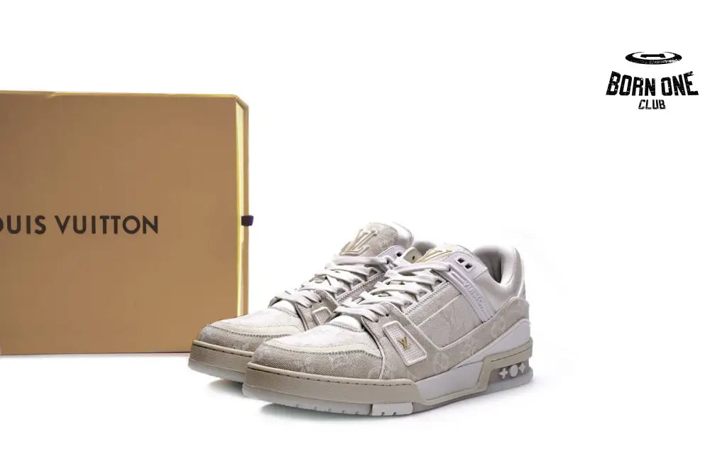 Louis Vuitton Trainer White Denim MS0241
