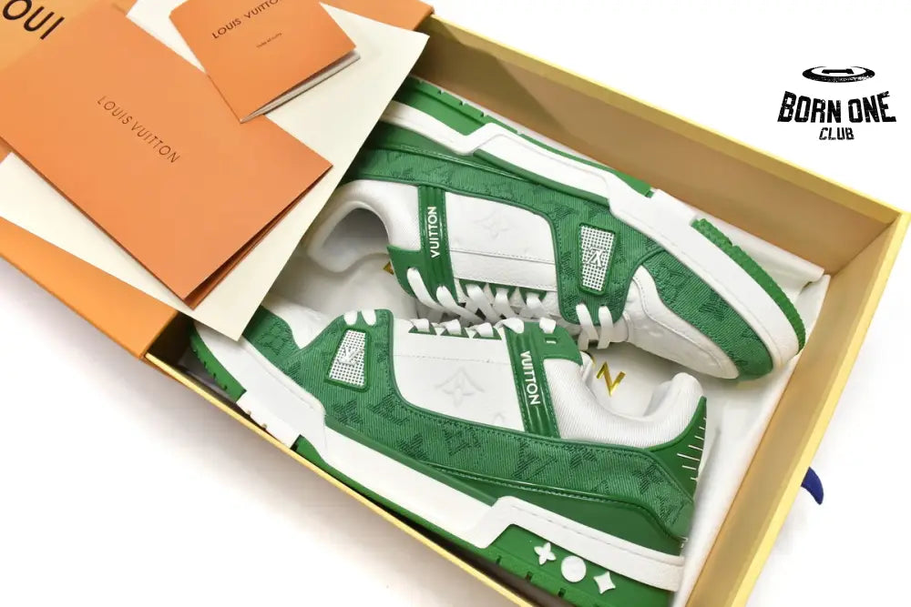 Louis Vuitton Trainer Green Cloth Surface 1A9JHV