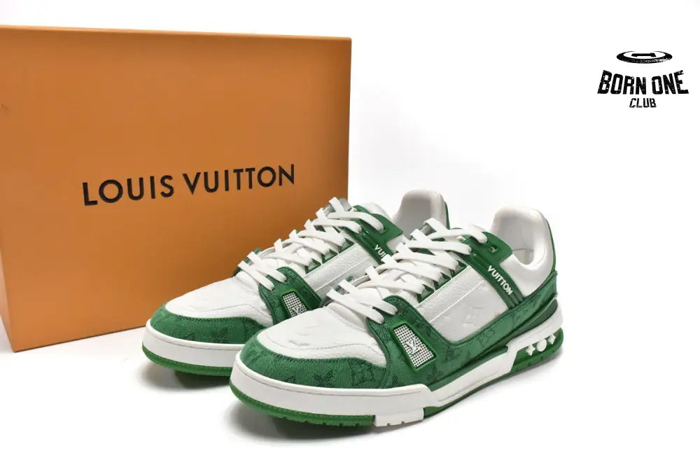 Louis Vuitton Trainer Green Cloth Surface 1A9JHV