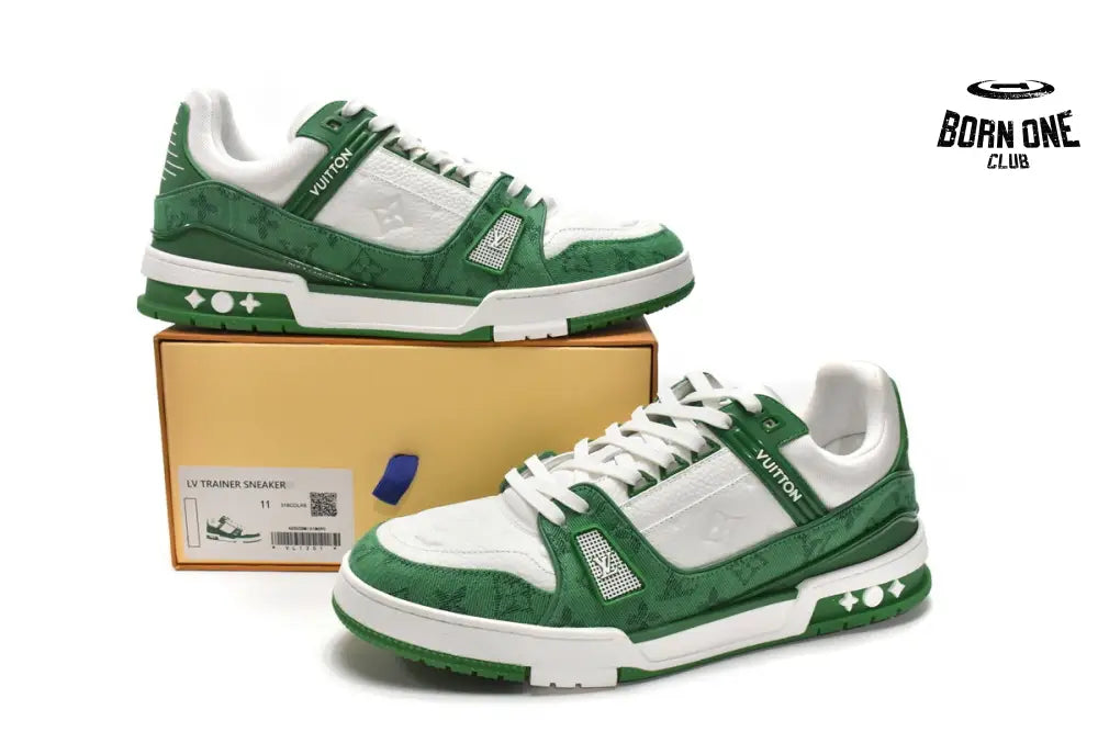 Louis Vuitton Trainer Green Cloth Surface 1A9JHV