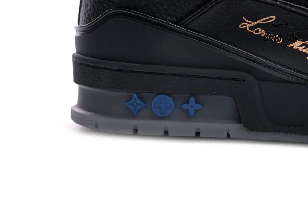 Louis Vuitton Trainer Black Litchi Pattern FD0226
