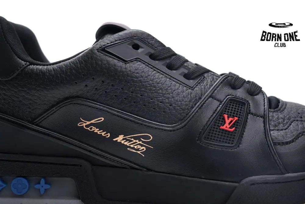 Louis Vuitton Trainer Black Litchi Pattern FD0226