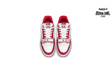 Louis Vuitton Trainer Red Monogram Denim 1ABLXI