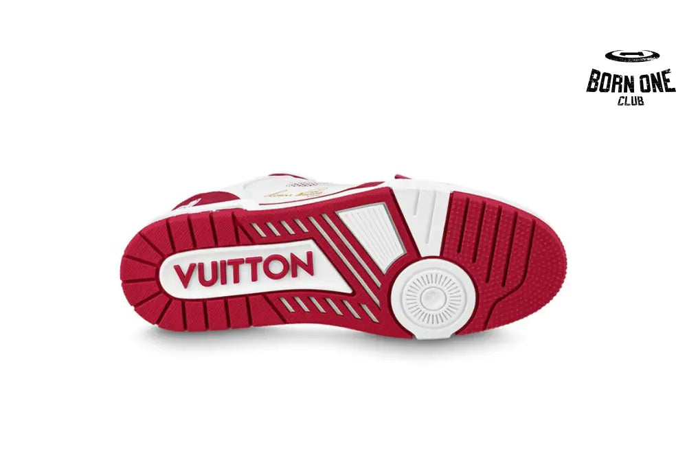 Louis Vuitton Trainer Red Monogram Denim 1ABLXI