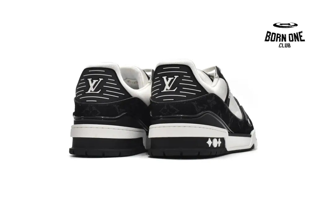 Louis Vuitton Trainer Black and White Cloth Cover VL1202