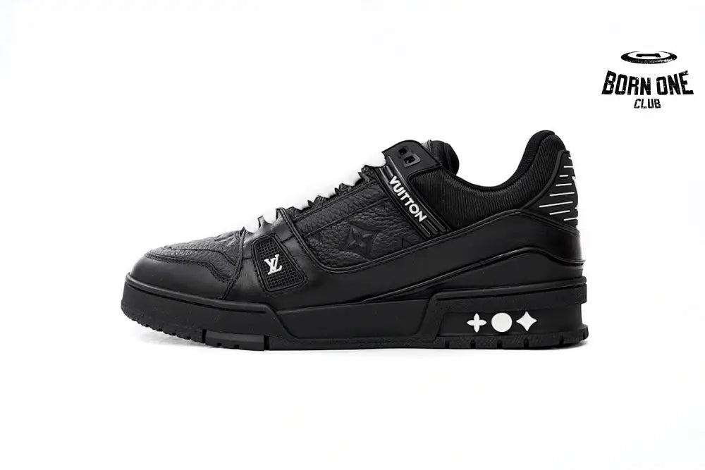 Louis Vuitton Trainer Black Embossed Monogram 1AAREY