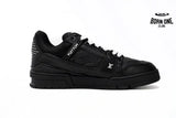 Louis Vuitton Trainer Black Embossed Monogram 1AAREY