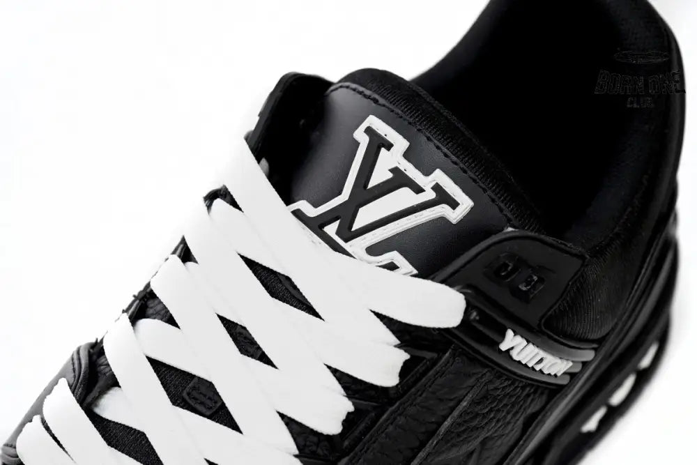 Louis Vuitton Trainer Black Embossed Monogram 1AAREY