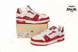 Louis Vuitton Trainer #54 Signature Red White 1AANFH