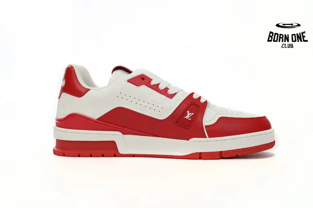 Louis Vuitton Trainer #54 Signature Red White 1AANFH
