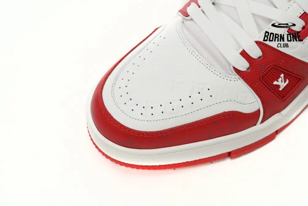 Louis Vuitton Trainer #54 Signature Red White 1AANFH