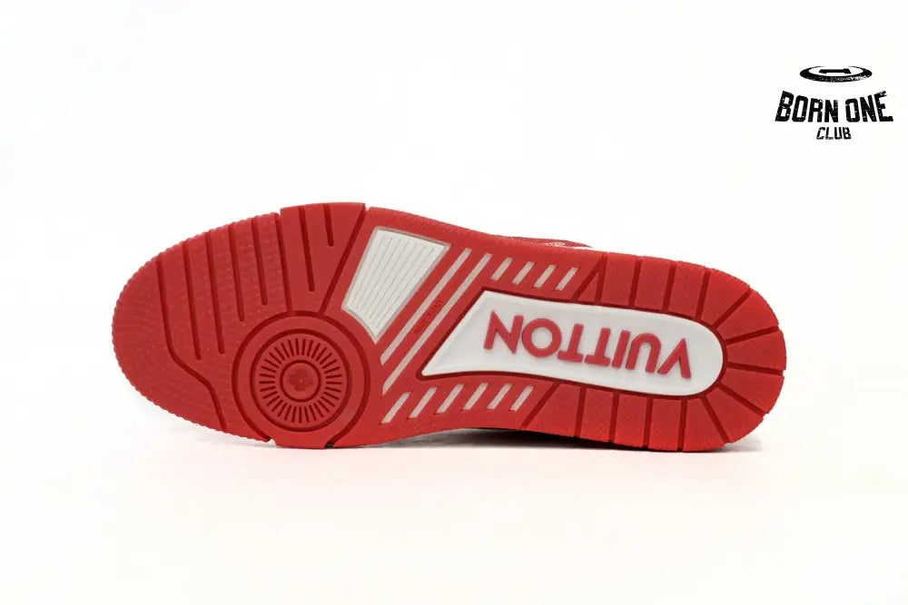Louis Vuitton Trainer #54 Signature Red White 1AANFH