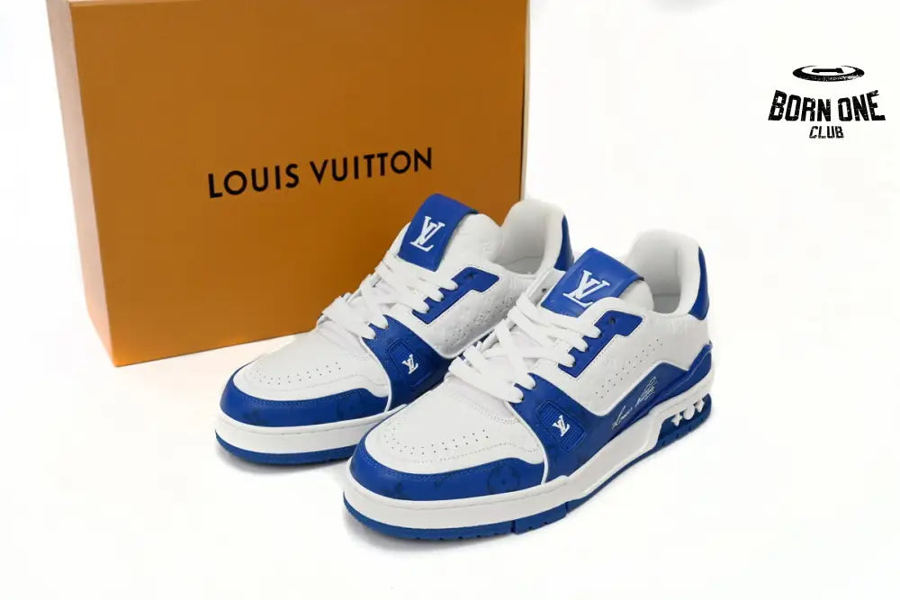 Louis Vuitton Trainer #54 Signature Blue White