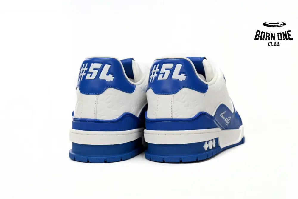 Louis Vuitton Trainer #54 Signature Blue White