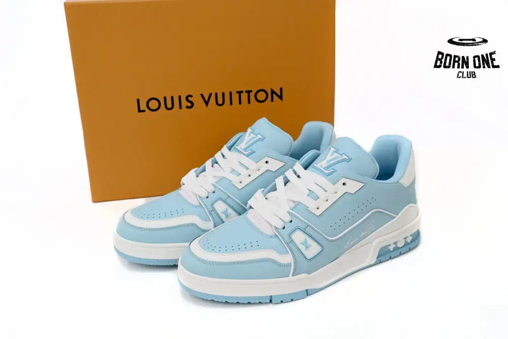 Louis Vuitton Trainer #54 Light Blue White 1AAHSJ