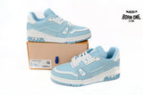 Louis Vuitton Trainer #54 Light Blue White 1AAHSJ