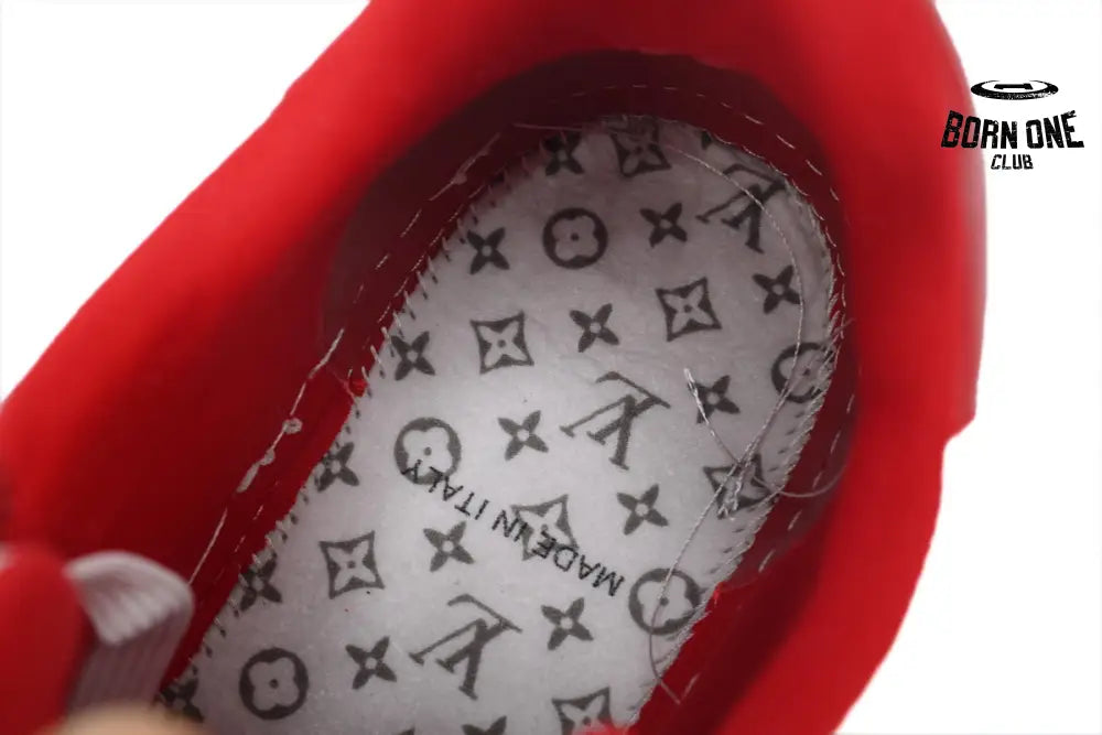 Louis Vuitton Trainer #54 Signature White Red 1ABFBE