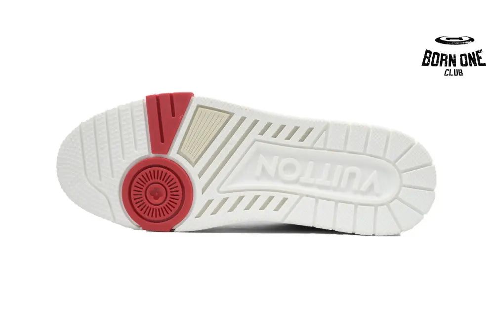 Louis Vuitton Trainer #54 Signature White Red 1ABFBE