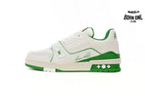 Louis Vuitton Trainer #54 Signature White Green 1ABNIS