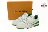 Louis Vuitton Trainer #54 Signature White Green 1ABNIS