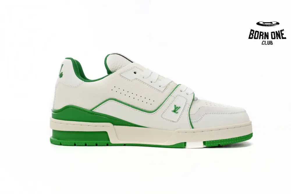 Louis Vuitton Trainer #54 Signature White Green 1ABNIS