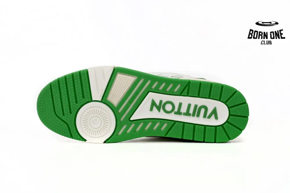 Louis Vuitton Trainer #54 Signature White Green 1ABNIS