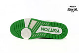 Louis Vuitton Trainer #54 Signature White Green 1ABNIS
