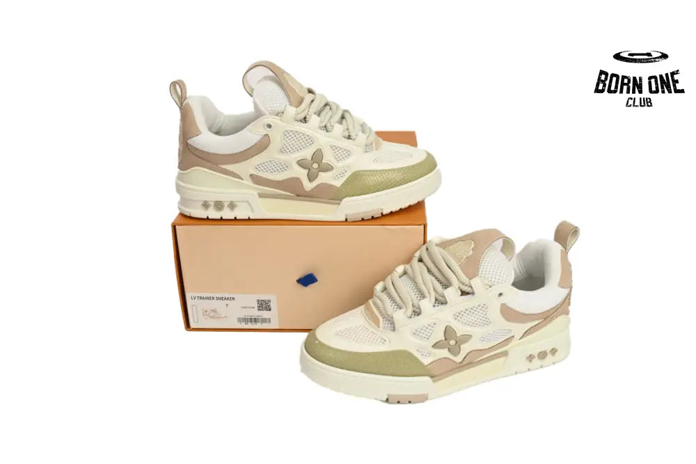 Louis Vuitton LV Skate Sneaker Beige White 1AARQH