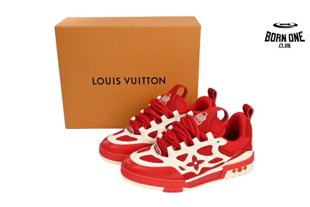 Louis Vuitton LV Skate Sneaker Red White 1AARS5