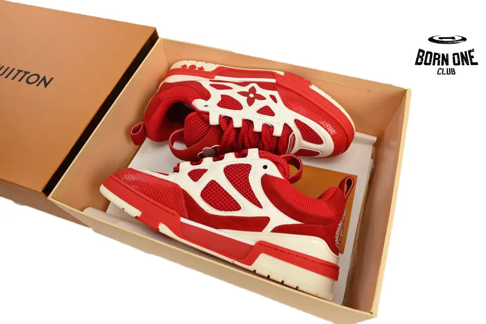 Louis Vuitton LV Skate Sneaker Red White 1AARS5