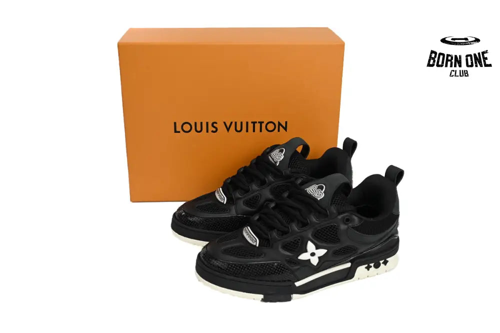 Louis Vuitton LV Skate Sneaker Black White 1AARR2