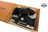 Louis Vuitton LV Skate Sneaker Black White 1AARR2