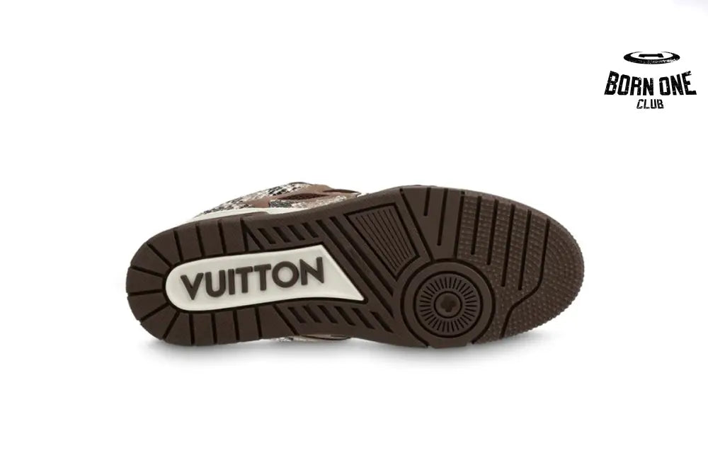 Louis Vuitton LV Skate Sneaker Brown Snakeskin 1ABMG6