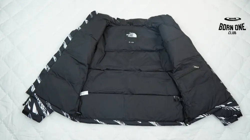 The North Face Splicing White And Black Zebra Jaqueta