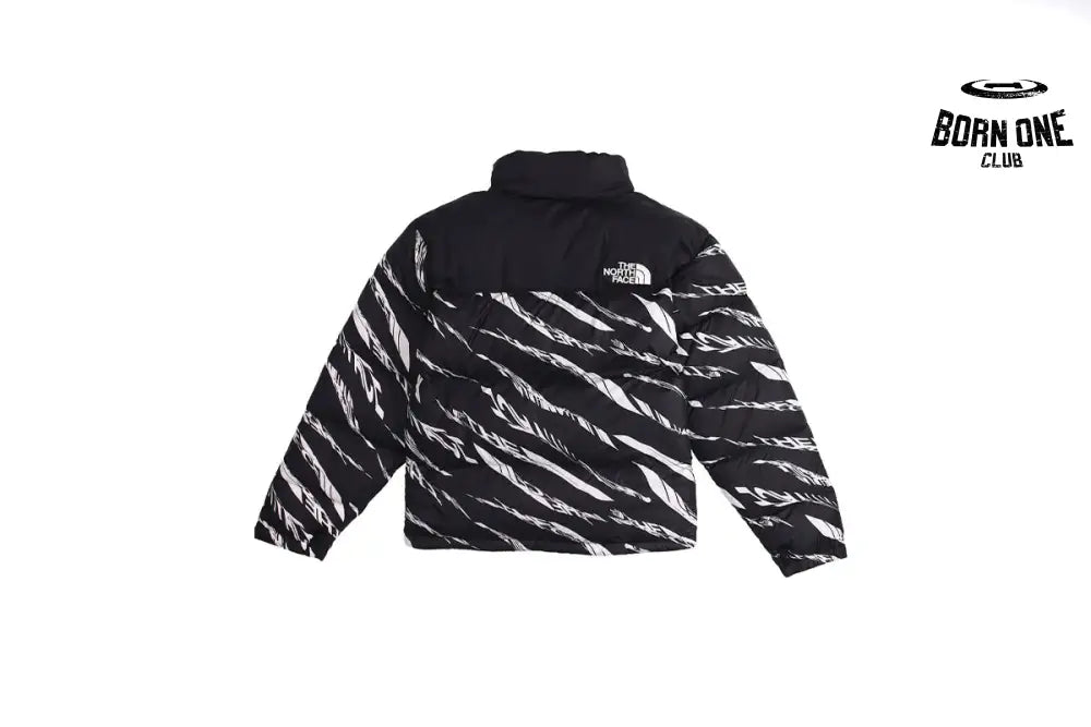 The North Face Splicing White And Black Zebra Jaqueta