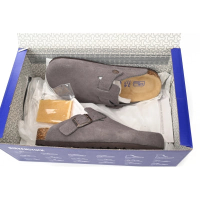 Birkenstock Boston Soft Footbed Suede Dark Grey 1021255/1021030