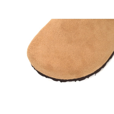 Birkenstock Boston Suede Cork Brown Pattern Footbed 1023465
