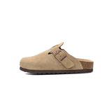 Birkenstock Boston Soft Footbed Suede Leather Taupe 0560773